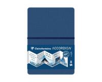 Accordion Book carnet accordéon 9F A5 300g - Bleu