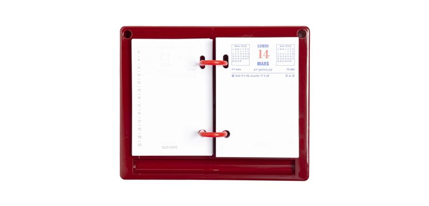 Socle en plastique bordeaux pour Bloc-pratic - Bordeaux