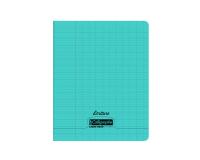 Cahier d'écriture piqué 8000 POLYPRO 17x22 cm 32 pages grands carreaux 2,5mm 90 g - Vert