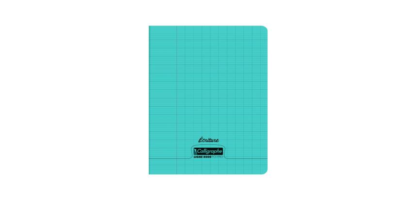 Cahier d'écriture piqué 8000 POLYPRO 17x22 cm 32 pages grands carreaux 2,5mm 90 g