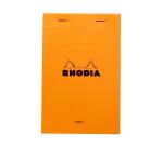 Rhodia Orange Head Stapled Pad No14, Lined, 110x170 - Orange|
