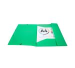 Chemise à élastiques 3 rabats PP OPAK - A4 - Vert clair