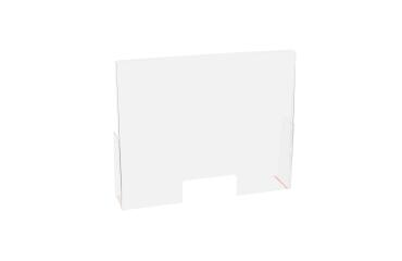 Pantalla de protección de pie 95x58cm - Cristal