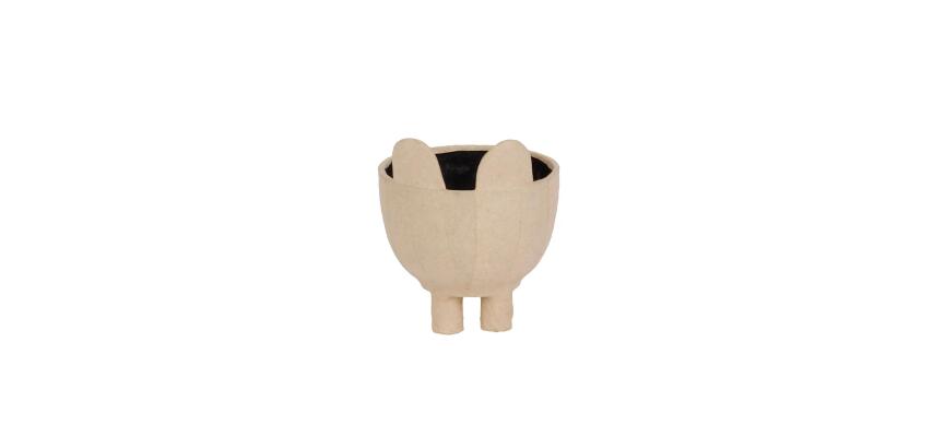 Cache pot chat 9x9x10,5cm - Kraft