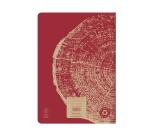 Cahier piqué FOREVER PREMIUM 100% recyclé A4 96 pages ligné papier recyclé blanc 90 g - Rouge brique