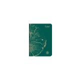 Carnet piqué FOREVER PREMIUM 100% recyclé A5 96 pages ligné papier recyclé blanc 90 g - Vert pin