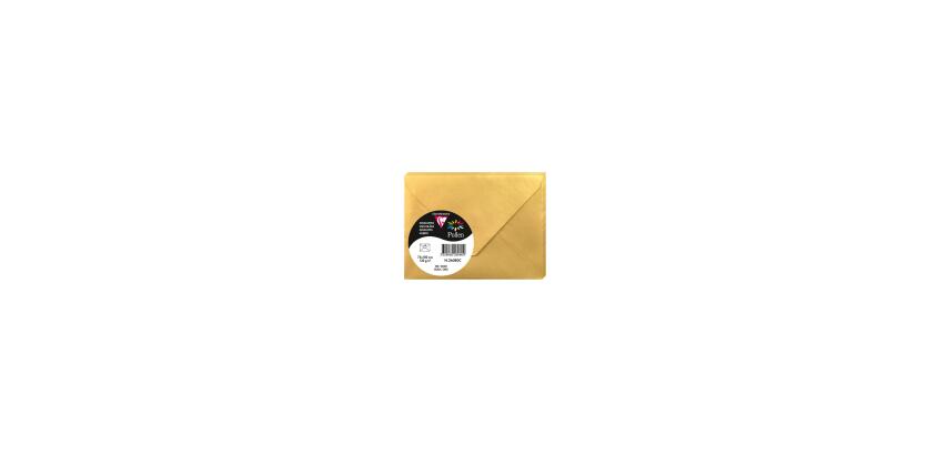 Paquet de 5 enveloppes Pollen 75x100mm 120g/m2 - Or