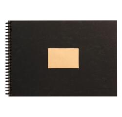 Kraft blok spiraal bovenaan 60 blad 90g A4 (21x29,7cm) - Zwart