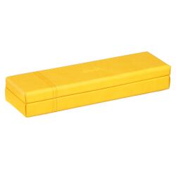 Rhodiarama plumier simili cuir italien 21x5,5x3 cm - Jonquille