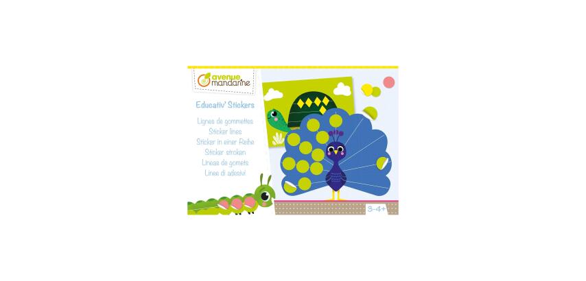 Boîte créative, Educativ' Stickers, Lignes de gommettes - Multicolore