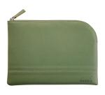 Rhodiarama pochette zippée en simili cuir - taille M (16x22 cm) - Sauge