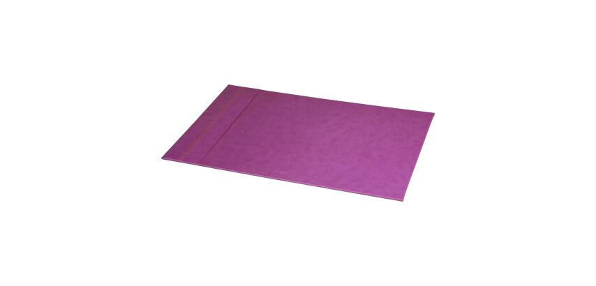 Rhodiarama sous-main rigide simili cuir italien 60x40 cm - Violet