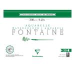Fontaine bloc collé 4 côtés 20F 26x36cm 300g grain torchon