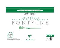 Fontaine bloc collé 4 côtés 20F 26x36cm 300g grain torchon