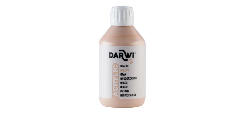 DARWI Acrylfarbe opak, Flasche 250ml, Nude - Nude