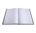 Register 315X245 Quadrille 200 numbered pages - Black clothbound