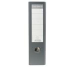 Ordner Standard wolkenmarmoriert, mit 2 Ringen, 80mm Rücken, für Format DIN A3 quer - Grau - Rücken grau