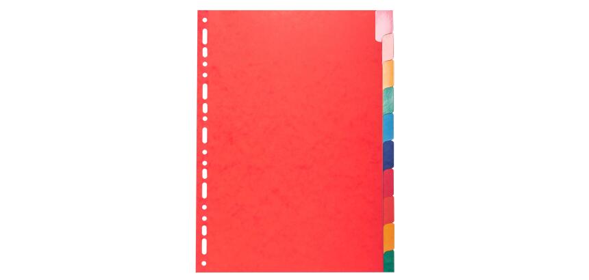 Register A4, Colorspan-Karton 225g, 10 neutrale Taben