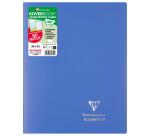 Cahier piqué Koverbook 24x32 cm 96 pages petits carreaux couverture polypropylène opaque 100% recyclé - Assortis