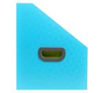 Trieur porte-revue 12 compatiments PP recyclé Pop'N Co - Cyan