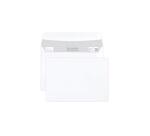 Weiße Briefumschläge haftklebend C6 114x162mm, 80g, Kartonbox mit 500 Stück - Weiß