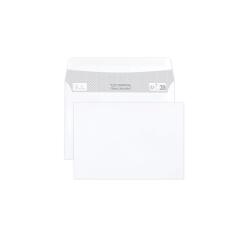 Boite de 500 Enveloppes Blanches C6-114x162mm - Auto-Adhésives - 80g/m2 - Blanc