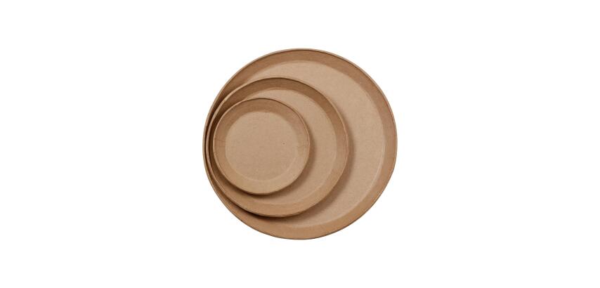 Set de 3 assiettes à suspendre - Kraft