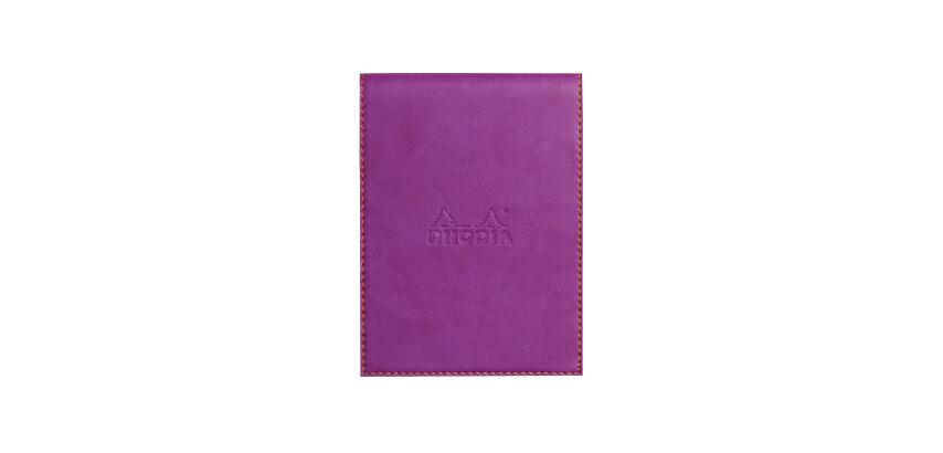 Rhodiarama porte-bloc avec porte-crayon + bloc N°12 ligné - Violet