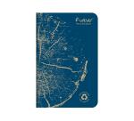 Notizheft 9x14 cm FOREVER PREMIUM, 100% recycelt, 48 Blatt kariert, Weißes Recyclingpapier 90g - Sortiert