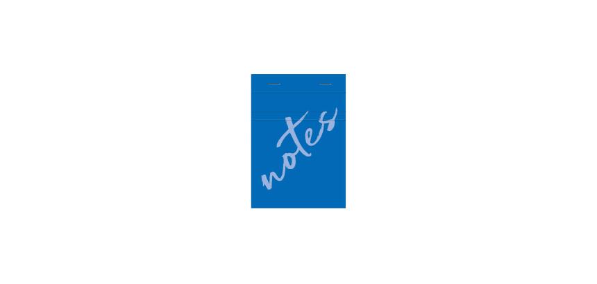 Notizblock A7 Notes, 50 Blatt 60g, kariert - Hellblau