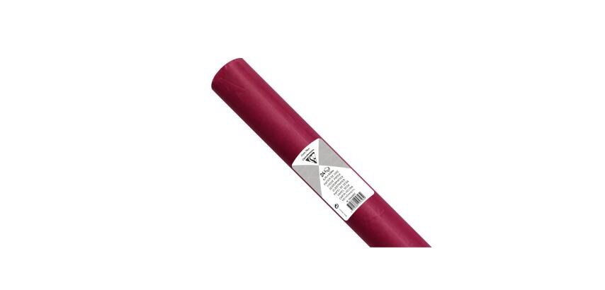 PAPIER DE SOIE, Rouleau de 24 feuilles 18g/m2 au format 50x75cm - Bordeaux