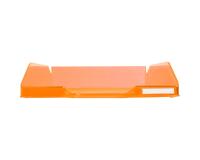 Corbeille à courrier Combo Midi translucide grainé Linicolor - Orange