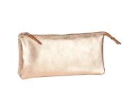 CUIRISÉ Grande Pochette 2 compartiments 22x11 cm - Cuivre