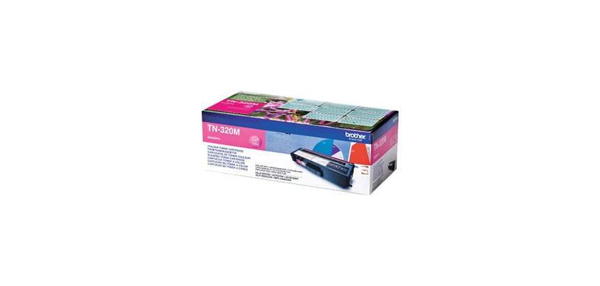 Brother TN-320 / TN320M Tóner original magenta de capacidad estándar (1500 páginas)