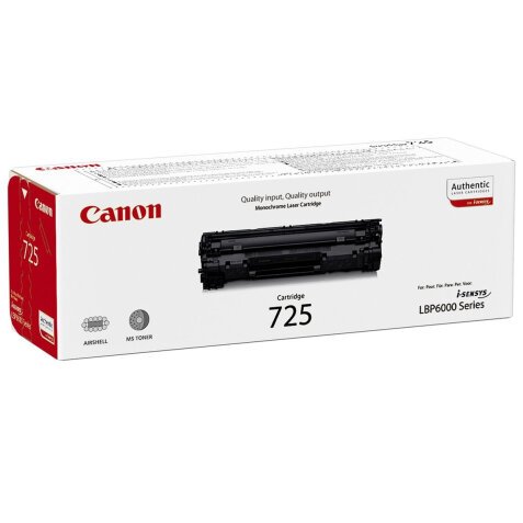 Canon CRG-725 / 3484B002 Tóner original negro de capacidad estándar (1600 páginas)