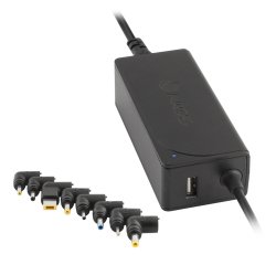 Adaptador de corriente ngs automatic 90w con 9 adaptadores y salida usb 2a