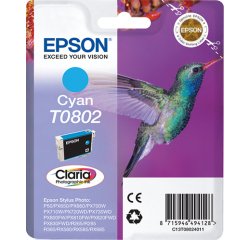 Epson T0802 Cartucho original cian (435 páginas)