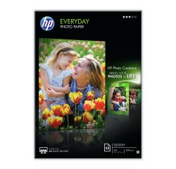 HP Q5451A papel fotográfico Negro, Azul, Blanco Semi-brillo A4