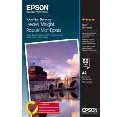 Epson Matte Paper Heavy Weight - A4 - 50 hojas