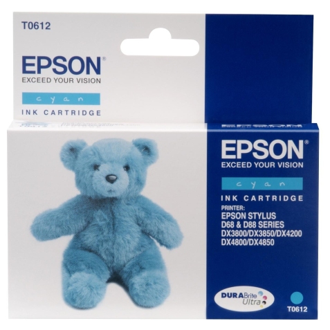 Epson Teddybear Cartucho T0612 cian