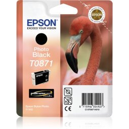 Epson T087140 / C13T08714010 Cartucho original negro foto (200 páginas)