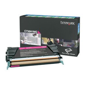 Lexmark C736H1MG Tóner original magenta de alta capacidad (10000 páginas)