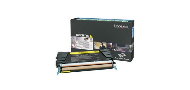 Lexmark C736H1YG Tóner original amarillo de alta capacidad (10000 páginas)