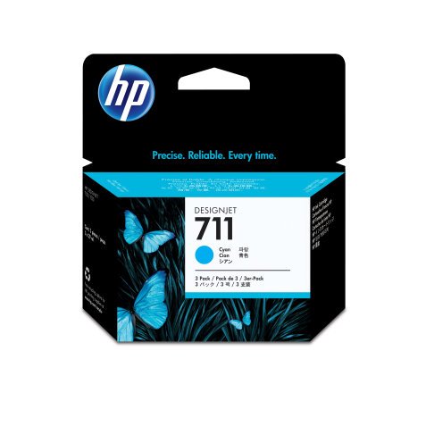 HP 711 CZ134A Pack 3 Cartuchos Originales Cian 29 ml