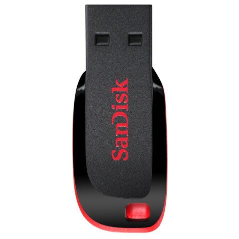 Sandisk Cruzer Blade unidad flash USB 32 GB USB tipo A 2.0 Negro, Rojo