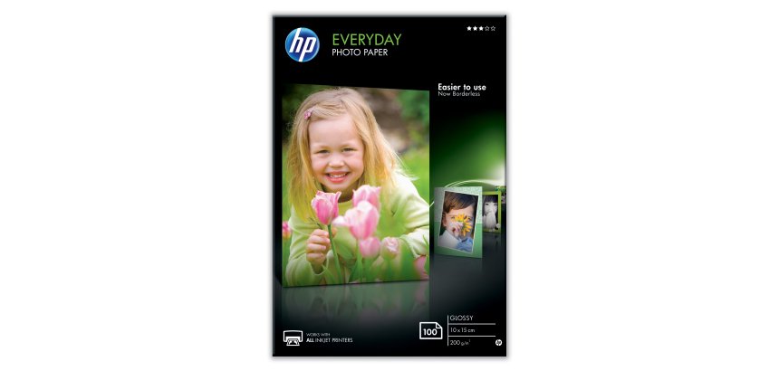 HP Everyday papel fotográfico Blanco Brillo