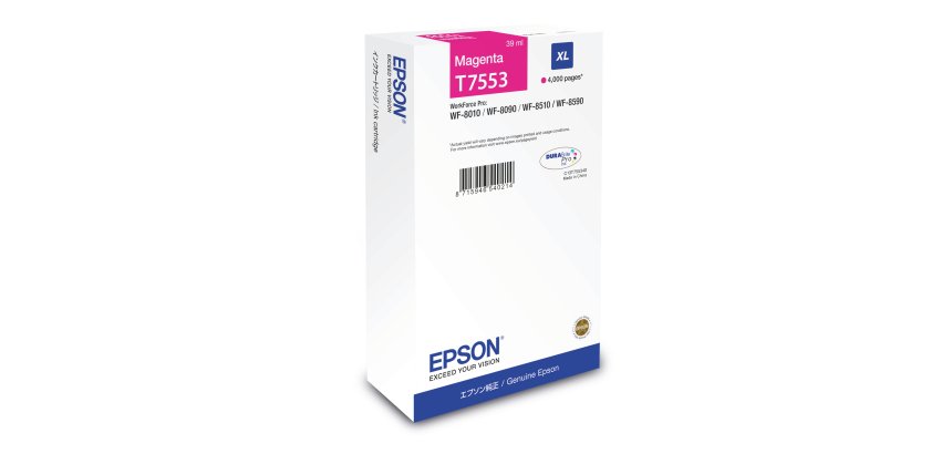 Epson T7553XL Cartucho original magenta de alta capacidad (4000 páginas)