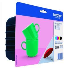 Brother LC227XLVALBP Pack de 4 Cartuchos negro + tricolor de Alta capacidad (1200 páginas)