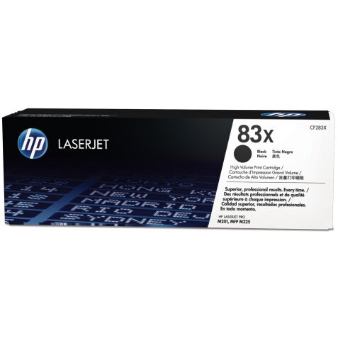 HP 83X / CF283X Tóner original negro de alta capacidad (2200 páginas)