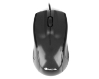 Raton ngs wired mist optico con cable 1000 dpi ambidiestros usb color negro